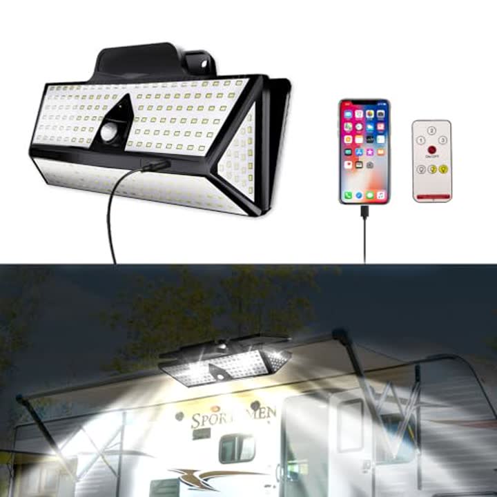 Hifor RV Solar Lights - Clip Anywhere for Canopy