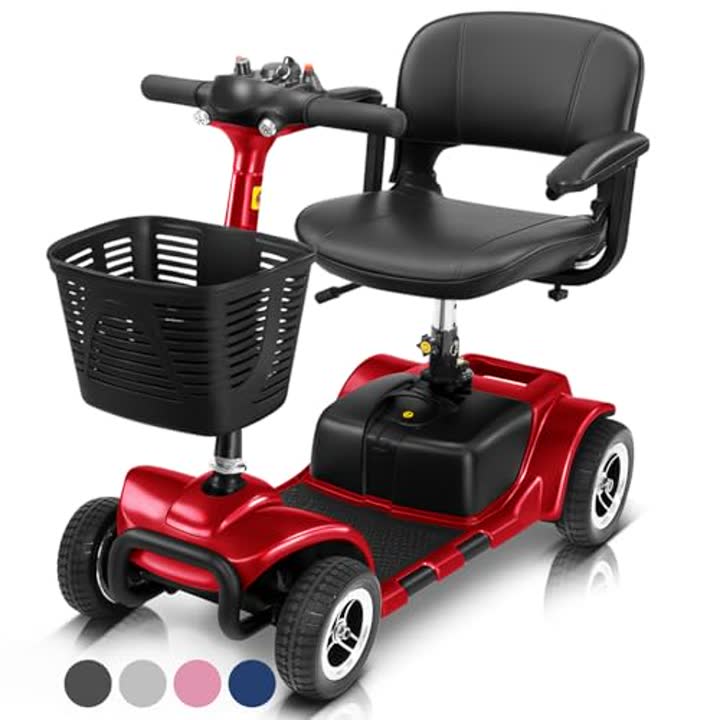 Vive 4 Wheel Mobility Scooter - Electric Powered Wheelchair Device