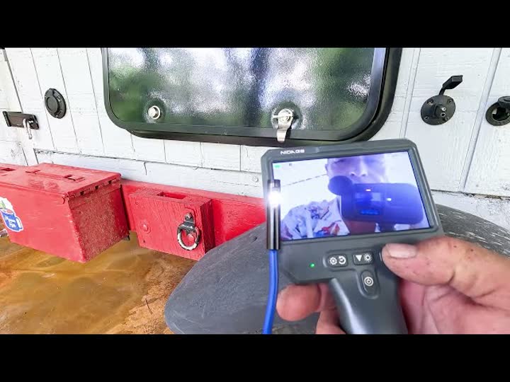 Triple Lens Inspection Endoscope Camera with Light